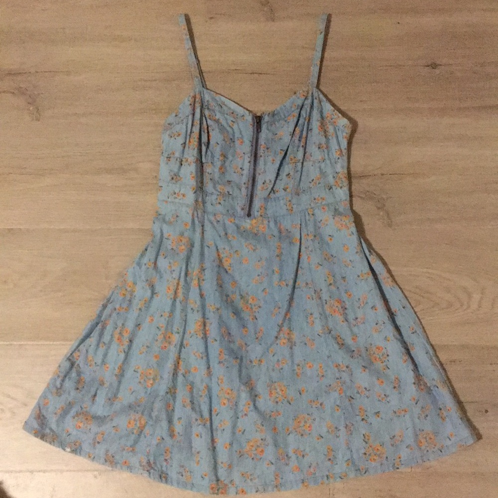 Forever 21 Denim Floral Dress
